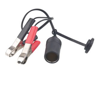 female cigarette lighter to alligator clips