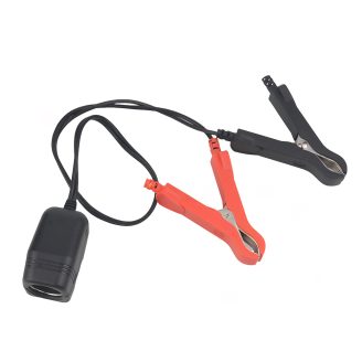crocodile clips to cigarette lighter socket